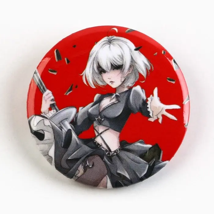 Значок металлический аниме , набор «Черно красный», d=38 мм, 4 шт. Значок металлический аниме , набор «Черно красный», d=38 мм, 4 шт.