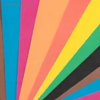 Бумага цветная А4, 16 листов, 8 цветов, газетная, двусторонняя, в папке