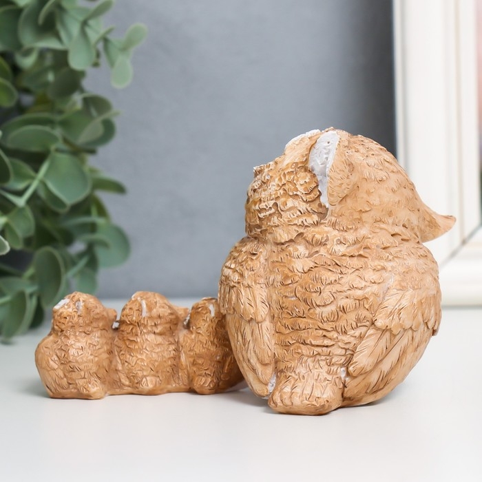 Сувенир полистоун Сувенир полистоун "Совушка с совятами" 7,7х13х6,5 см