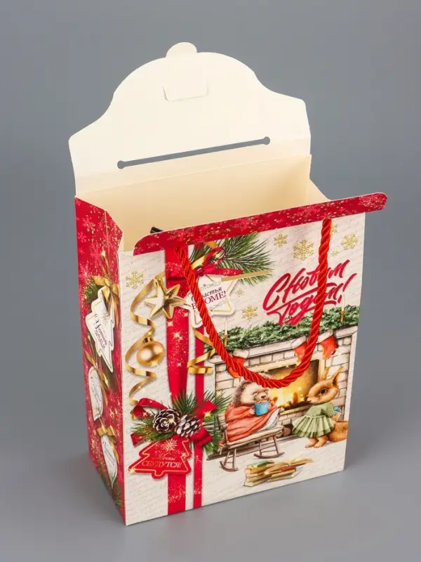 Коробка подарочная складная Коробка подарочная складная "Добрые традиции" 16 х 8 х 20 см