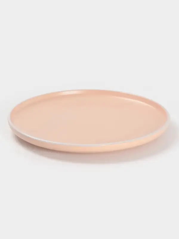 Тарелка Доляна &laquo;Кремовое облако&raquo;, d=27 см, керамика, персиковая