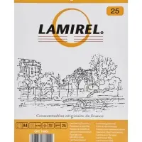 Пленка для ламинирования A4, 25 штук, глянцевая, 125 мкм, Lamirel