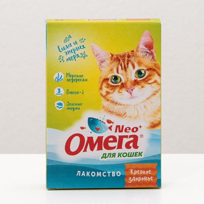 Лакомство Омега Neo для кошек, с морскими водорослями, 90 табл. Лакомство Омега Neo для кошек, с морскими водорослями, 90 табл.
