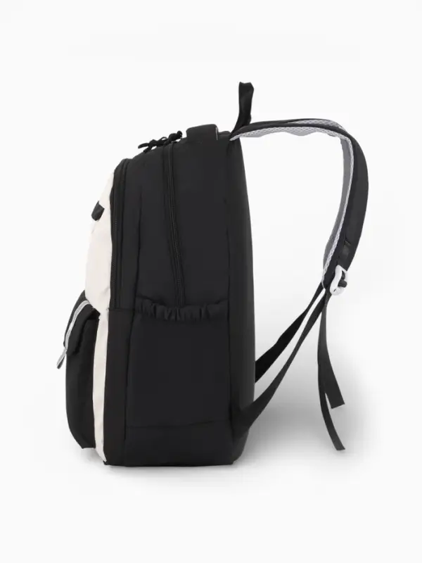 Рюкзак школьный, с пеналом, 2 отделения, 3 кармана, 31&times;14&times;44 см, чёрный