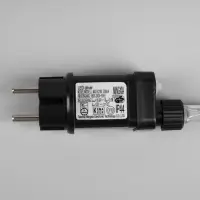 Гирлянда &laquo;Мишура&raquo; 20 м, роса, IP44, серебристая нить, 600 LED, 8 режимов, свечение мульти, 18 В