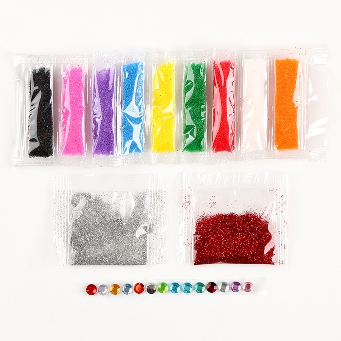 Ёлочный шар - фреска своими руками на новый год «Дед Мороз и зайка», набор для творчества Ёлочный шар - фреска своими руками на новый год «Дед Мороз и зайка», набор для творчества