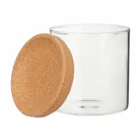 VETTA ЭКО Набор банок для хранения, 2шт., 300мл, 18х9,6х10см, стекло, пробка