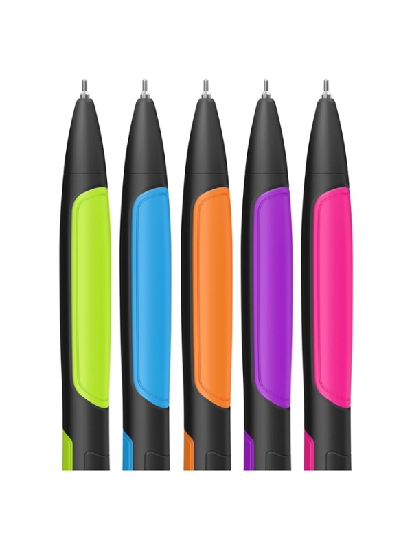 Ручка шариковая автоматическая, Berlingo ColorZone 2, 0.7 мм, синяя, МИКС Ручка шариковая автоматическая, Berlingo ColorZone 2, 0.7 мм, синяя, МИКС