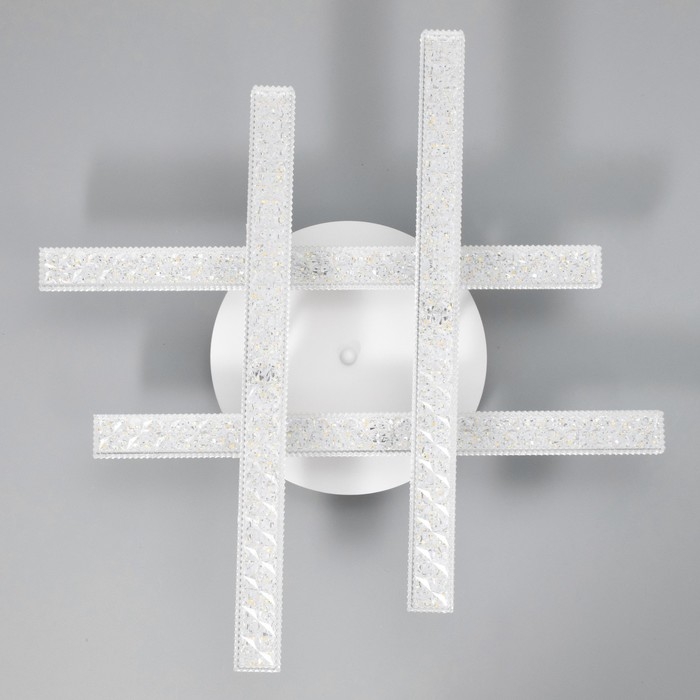 Люстра с ПДУ Люстра с ПДУ "Линии" LED 112Вт 3000-6000Вт белый 55х55х13,5см BayerLux