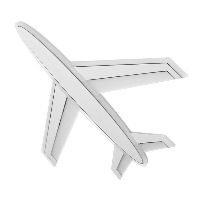 Люстра с ПДУ Люстра с ПДУ "Самолет" LED 110Вт 3000-6000К диммер белый 63х58х5,5 см BayerLux