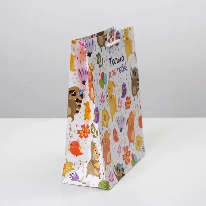 Пакет подарочный ламинированный, упаковка, «Только для тебя », MS 18 х 23 х 8 см Пакет подарочный ламинированный, упаковка, «Только для тебя », MS 18 х 23 х 8 см