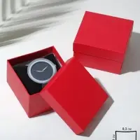 Набор короборчек подарочных 6 шт. под часы "Минимал", 9*9см, цвет красный (7856957)