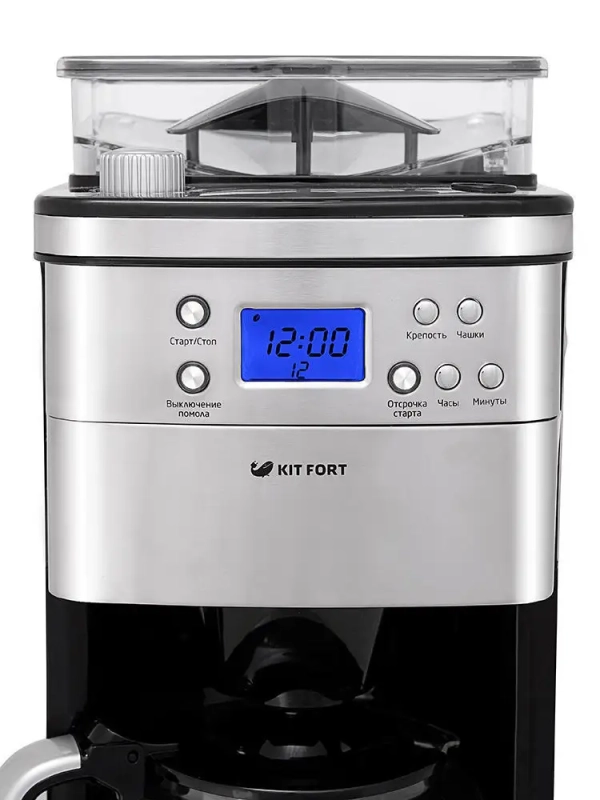 Кофемашина капельная кофемолка КТ-705 - 1050 Вт - 1.5 л Кофемашина капельная кофемолка КТ-705 - 1050 Вт - 1.5 л