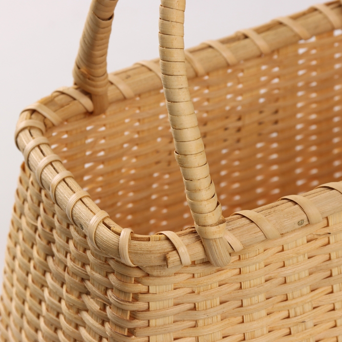 Корзина плетеная (ротанг), 23х14,5хН15/30,5 см, 1 шт., натуральный Корзина плетеная (ротанг), 23х14,5хН15/30,5 см, 1 шт., натуральный