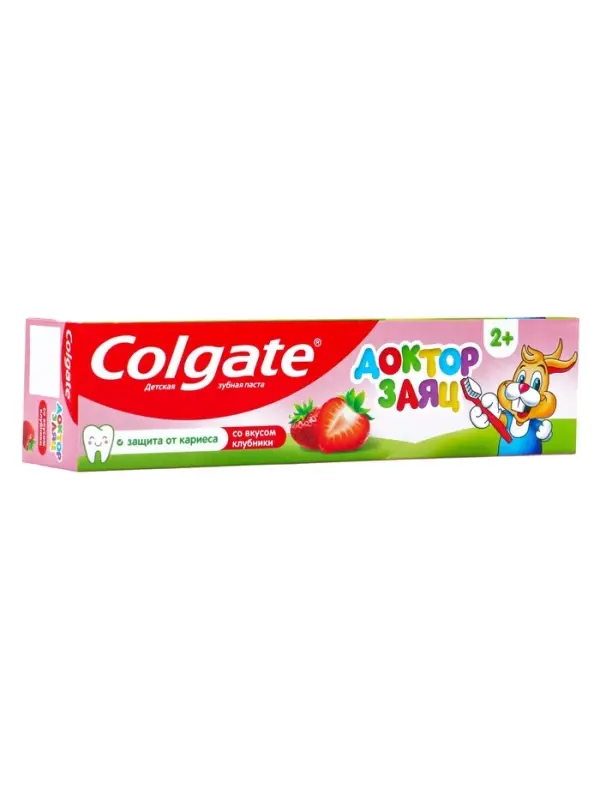 Зубная паста Colgate &laquo;Доктор Заяц&raquo;, со вкусом клубники, 50 мл