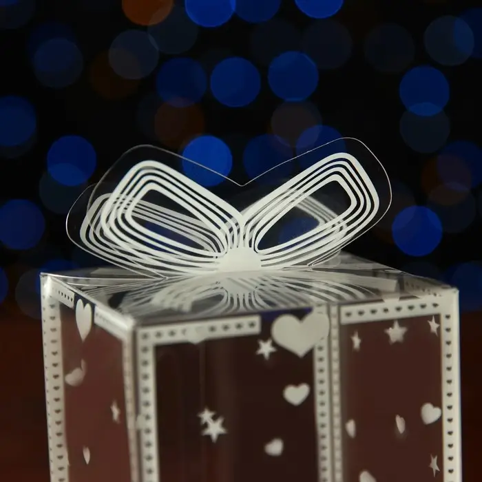 Складная прозрачная коробка из PVC, для упаковки подарков, «Весеннее настроение», 6×6×10 см Складная прозрачная коробка из PVC, для упаковки подарков, «Весеннее настроение», 6×6×10 см