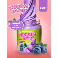 Игрушка ТМ «Slime»Cream-Slime с ароматом черничного йогурта, 250 г