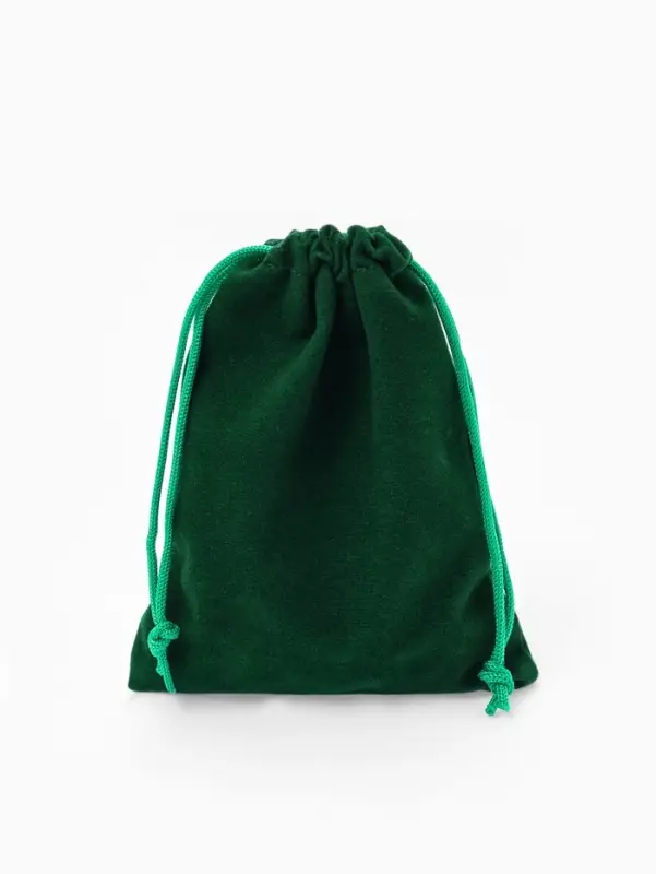 Набор мешочков бархатных 50 шт. 10&times;12&times;0.1 см, зелёный