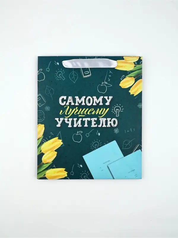 Набор пакет и открытка "Самому лучшему учителю"