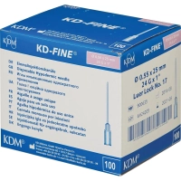 Игла инъекционная 24G (0,55х25 мм) KD-Fine 100шт./уп.