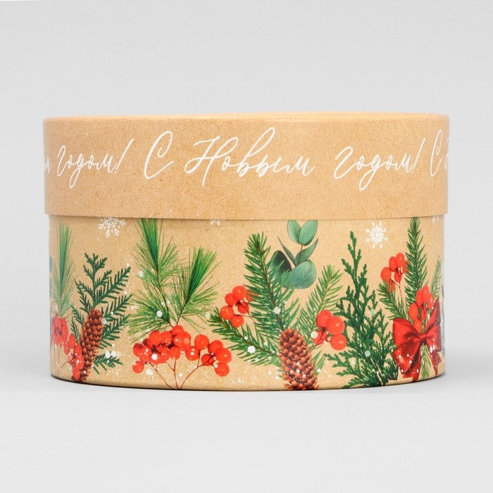 Коробка подарочная «Новогодний венок», 12 х 8 см, Новый год Коробка подарочная «Новогодний венок», 12 х 8 см, Новый год