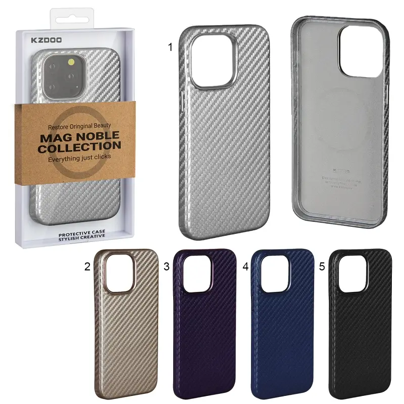 Чехол iPhone 15 Pro Mag Noble Collection Carbon K-DOO Чехол iPhone 15 Pro Mag Noble Collection Carbon K-DOO