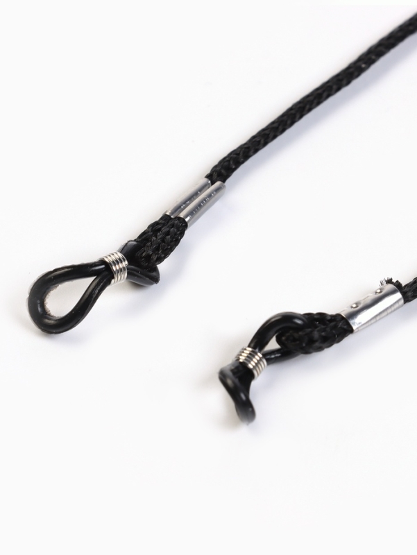 Шнурок для очков на шею 60 см, набор 12 штук, черный Шнурок для очков на шею 60 см, набор 12 штук, черный