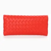 Футляр для очков &laquo;Косичка&raquo;, 16.8&times;2.8&times;7.8 см, красный