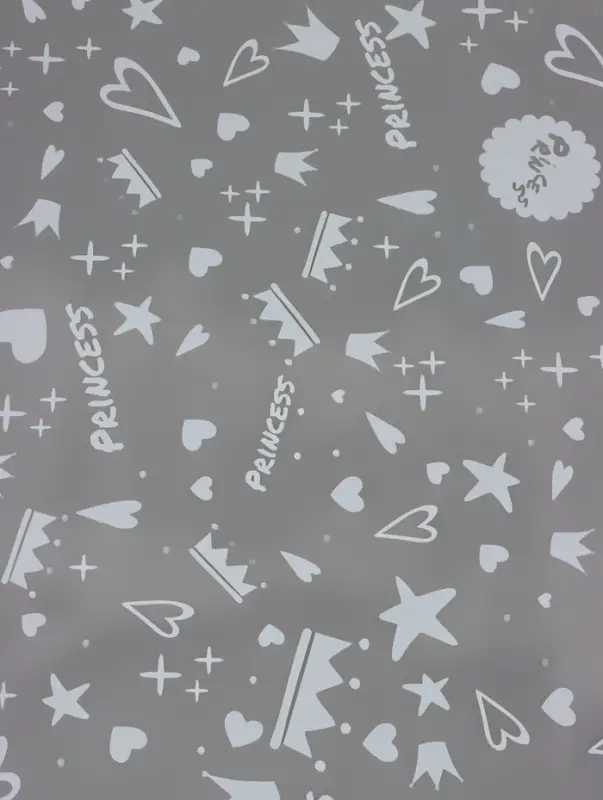 Пленка прозрачная с рисунком «Принцесса» Белое 0.7×8.2±5%м