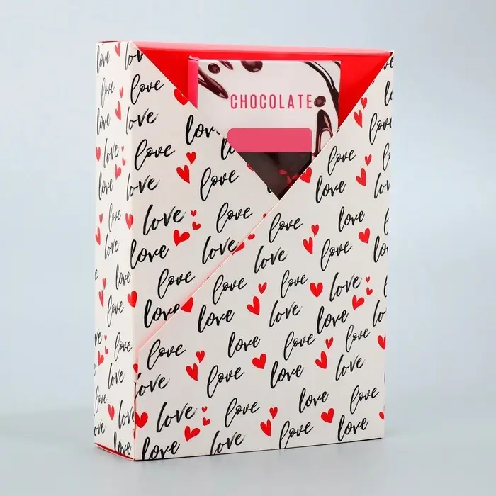 Коробка подарочная складная, упаковка, «Love», 21 х 15 х 5 см Коробка подарочная складная, упаковка, «Love», 21 х 15 х 5 см