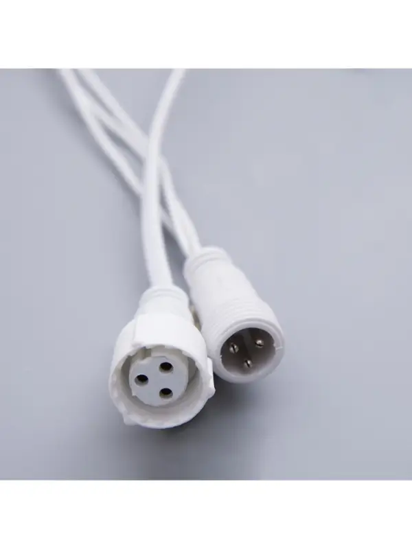 Гирлянда &laquo;Бахрома&raquo; 3&times;0.6 м, IP44, УМС, белая нить, 160 SMD-LED, свечение белое, 220 В