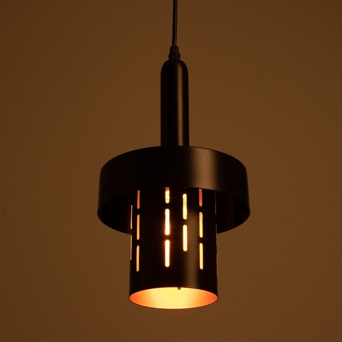 Светильник Светильник "Колин" 1х40Вт Е27 черный 19х19х30(130)см