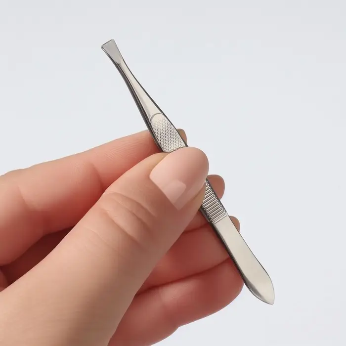 Пинцет прямой, узкий, 9 см