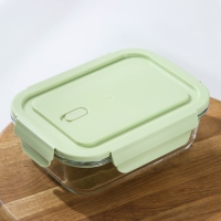 Контейнер из жаропрочного стекла с крышкой Cook and Freeze, 650 мл, 17,5×13×6 см, цвет МИКС