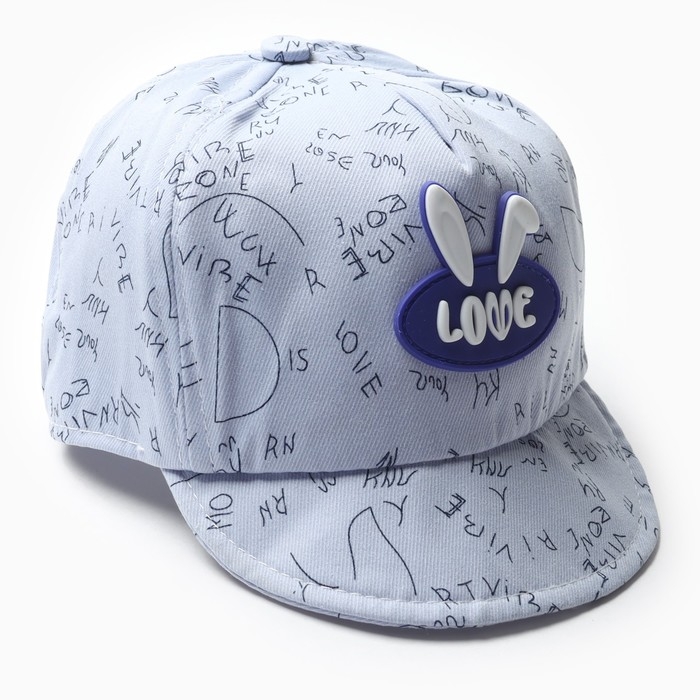 Кепка детская MINAKU Кепка детская MINAKU "Love" голубой, р-р 48