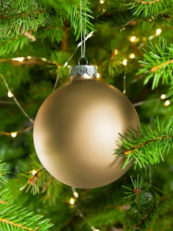 Елочный шар Finery Matt, 10 см, матовый золотистый Елочный шар Finery Matt, 10 см, матовый золотистый