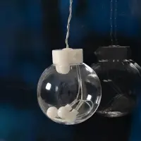 Гирлянда &laquo;Бахрома&raquo; 2.4&times;0.7 м с насадками &laquo;Шарики&raquo;, IP20, прозрачная нить, 108 LED, свечение мульти, 8 режимов, 220 В