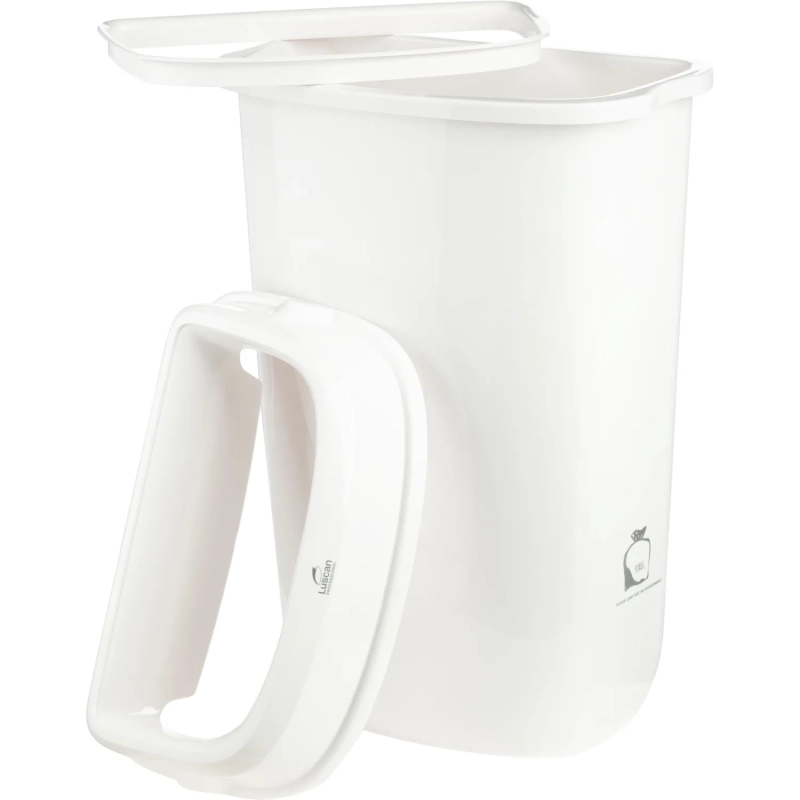 Контейнер для мусора (корзина) Luscan Prof Etalon 12л белый 151041