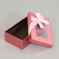 Набор подарочных коробок 3 в 1, прямоугольные с окном 23&times;16&times;9.5 21&times;14&times;8.0 19&times;12&times;6.5 см