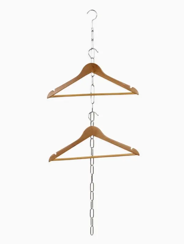 Цепочка-держатель для плечиков, звенья 4&times;2 см, L=110 см, цвет хром