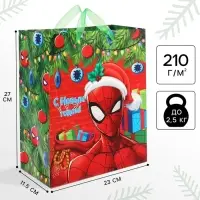 Пакет ламинат вертикальный &laquo;С Новым годом!&raquo;, 23&times;27&times;11.5 см, &laquo;Супергерой&raquo;