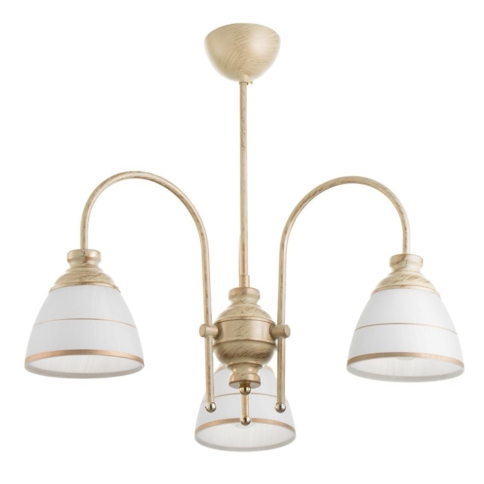 Люстра Люстра "Дэфия" 3хЕ27 40Вт золото 57х57х40 см BayerLux