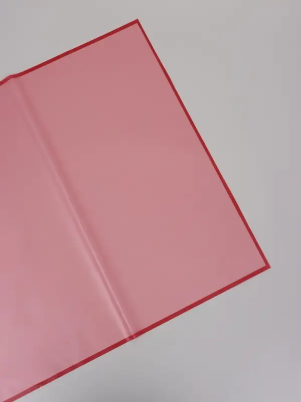 Пленка для цветов, "Полупрозрачная кайма", бордовая, 57х57 см