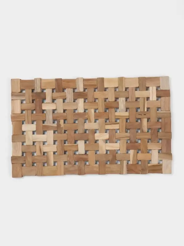 Коврик из тикового дерева, 30&times;20&times;0.7 см