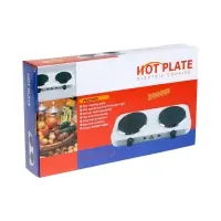 Плитка электрическая LHP-005, 2 конфорки, 2000 Вт, нагреватель диск, белая