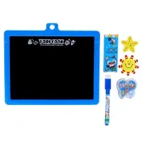 Доска для рисования магнитная двухсторонняя, под маркер и мел, губка, мел 3 шт., маркер, магниты 2 шт.