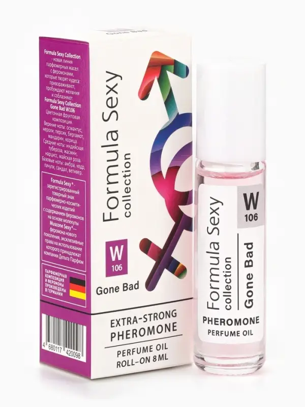 Парфюмерное масло женское с феромонами Formula Sexy Collection Gone Bad W106, 8 мл (по мотивам Good Girl Gone Bad (By Kilian)