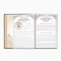 Родословная книга &laquo;Семейная летопись&raquo;, перо, 50 листов, 22&times;31 см