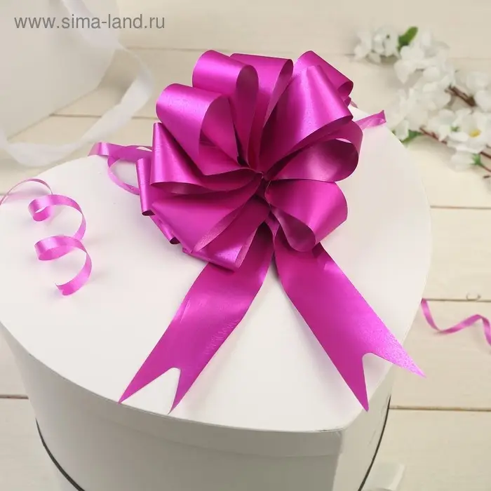 Бант - шар №3 простой, малиновый Бант - шар №3 простой, малиновый