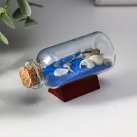 Фигурка &laquo;Сувенир в бутылке. Ракушки&raquo;, 6&times;2.5&times;3.5 см, МИКС
